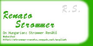 renato strommer business card